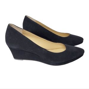 Talbots Lacey Platform Wedges - Suede 8 Narrow